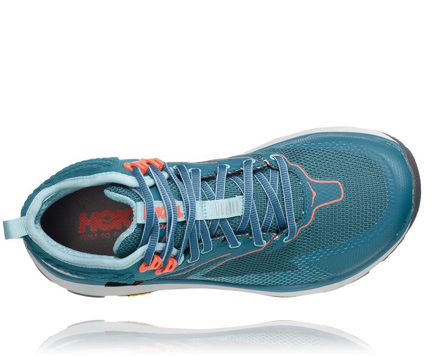 Hoka One One Toa Gore-Tex Vandringsskor Dam - Turkos - HZUEF-9207